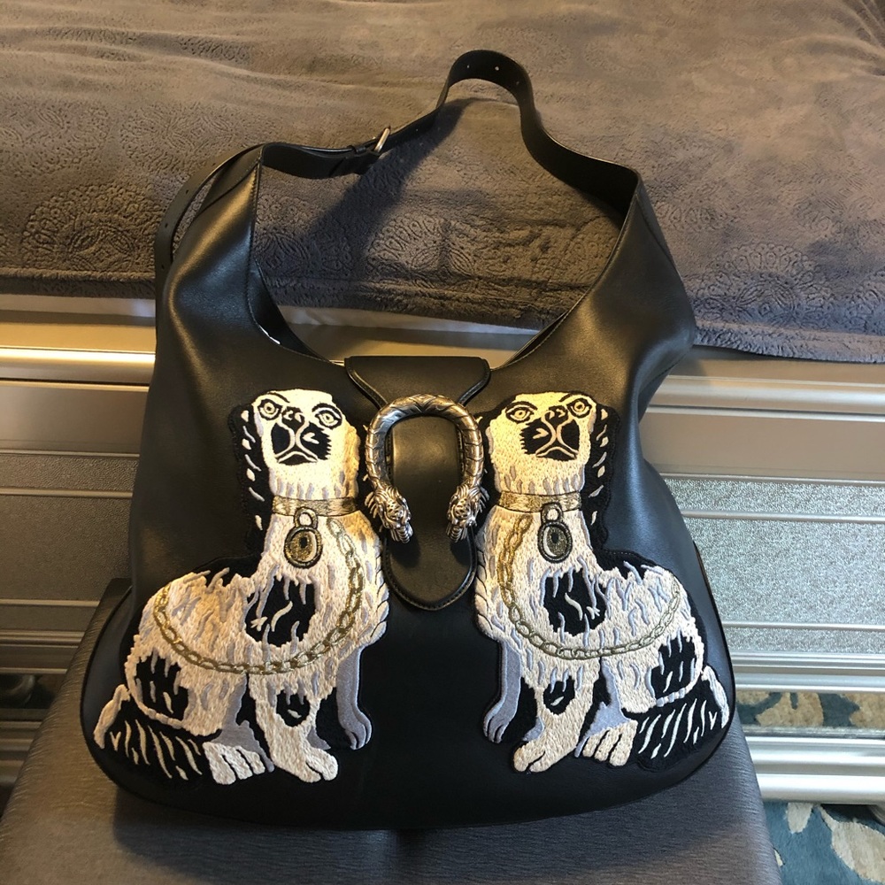 Gucci leather extra large bag